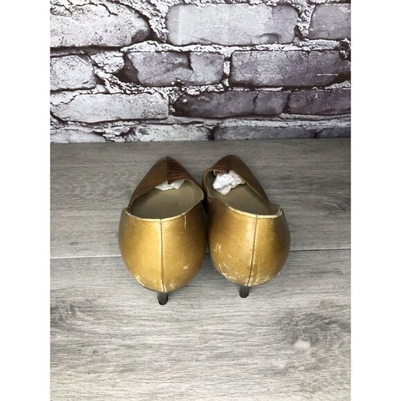 Gianni Versace Brown Croc Leather Pointed Toe Dress Heels Women Sz 39EU/8.5M US - Picture 9 of 16